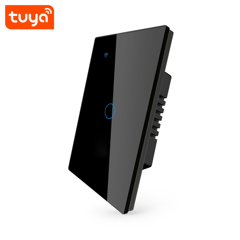 Tuya Smart 1-Gang WiFi Touch Wall Switch (US Standard) - Single Channel for Lamps