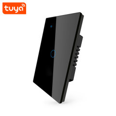Tuya Smart 1-Gang WiFi Touch Wall Switch (US Standard) - Single Channel for Lamps