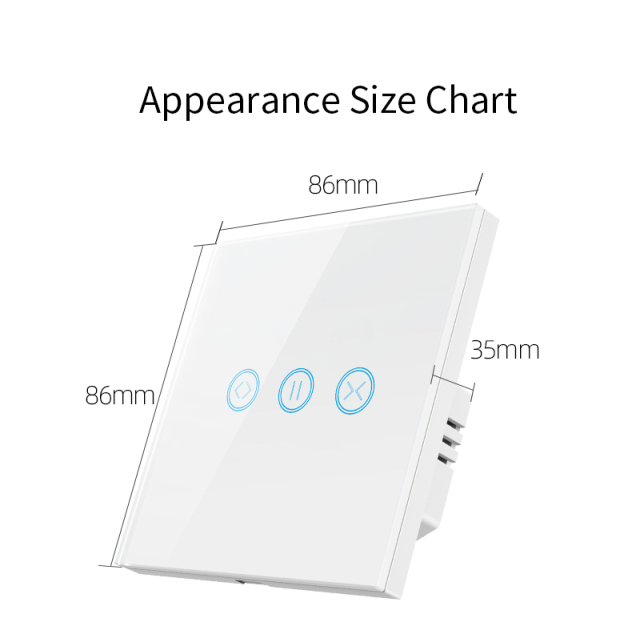 Tuya Smart EU WiFi Curtain Switch - Voice/App Control, Alexa/Google Home