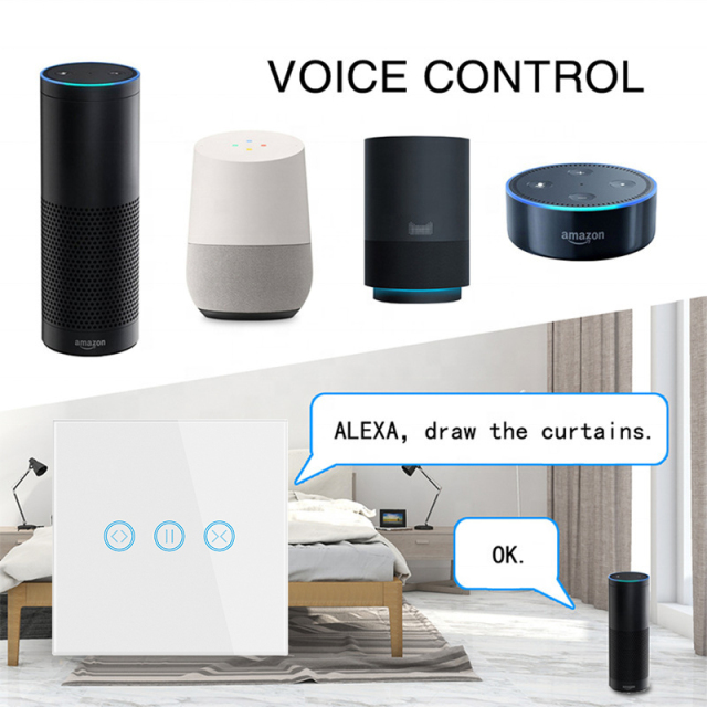 Tuya Smart EU WiFi Curtain Switch - Voice/App Control, Alexa/Google Home