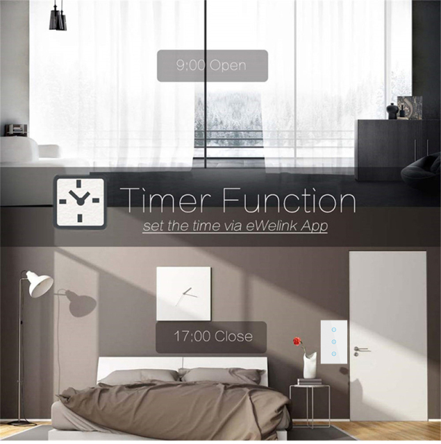 Tuya Smart WiFi Curtain Switch (US Version) – App Control for Curtains & Garage Doors