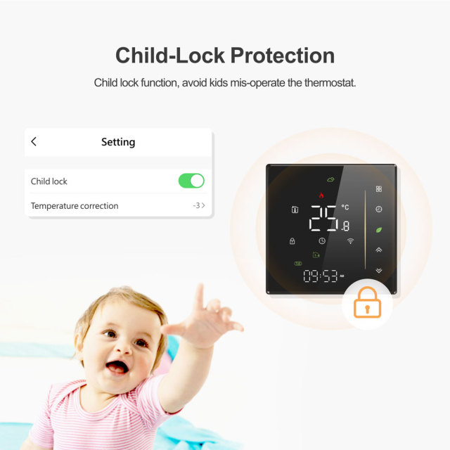 Tuya Smart WiFi Underfloor Heating Thermostat | Water/Electric/Boiler Heating Control