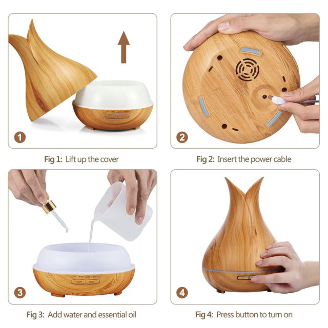 400ml Tuya Smart WiFi Aroma Diffuser | Ultrasonic Humidifier with 7-Color LED