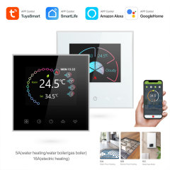 Tuya Smart WiFi Underfloor Heating Thermostat - App & Voice Control - Water/Electric/Boiler Heating Control