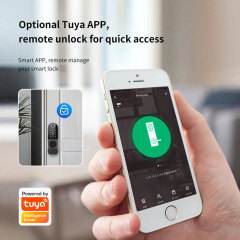 Tuya Smart WiFi Fingerprint Rim Lock with RF433 Remote（Optional) & IC Card Unlock