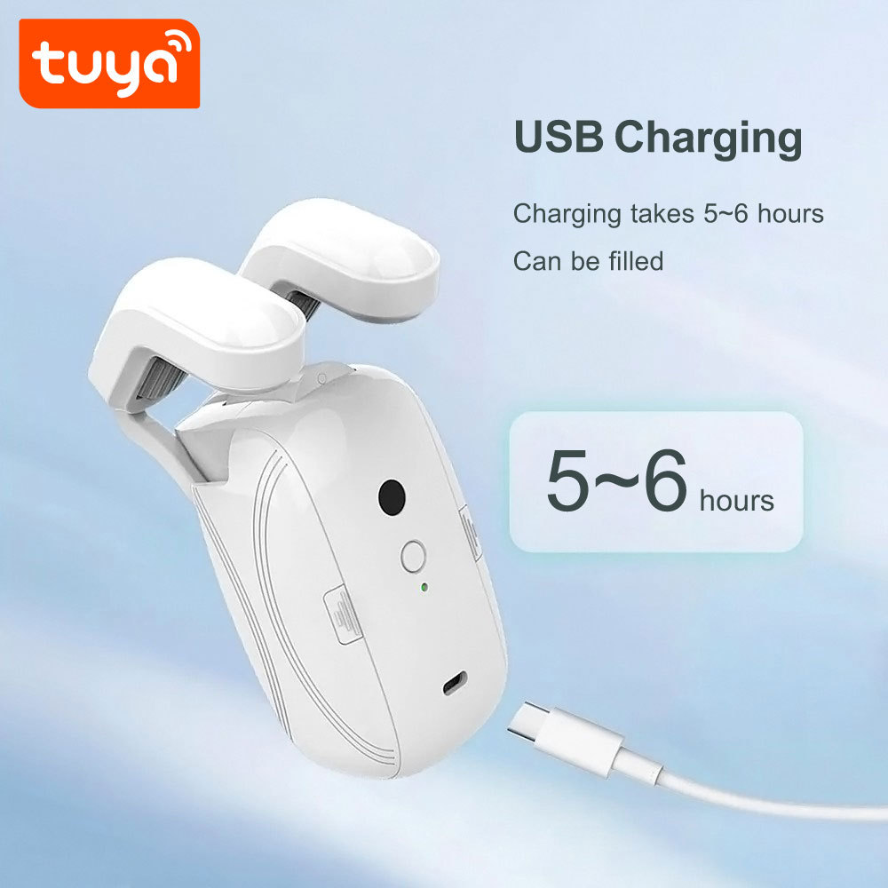 Tuya Smart BLE Curtain Motor with Voice Control for Roman Pole Curtains