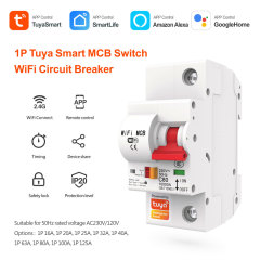 1P Tuya Smart MCB Switch | WiFi Circuit Breaker with Remote Control & Timing