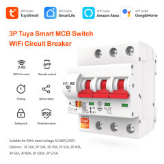 3P Tuya Smart MCB Switch | WiFi Circuit Breaker with Remote Control & Timing