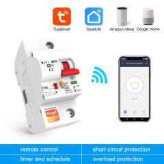 1P Tuya Smart MCB Switch | WiFi Circuit Breaker with Remote Control & Timing