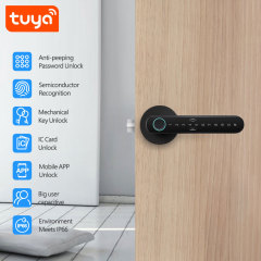 Tuya Smart BLE Fingerprint Door Lock with IC Card & Password Unlock