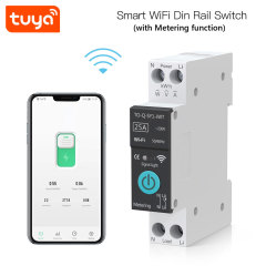 Tuya Smart WiFi DIN Rail Circuit Breaker with Power Metering (1-63A)