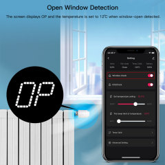 Tuya Smart WiFi LED Screen Thermostatic Radiator Valve | Voice & App Control
