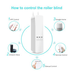 Tuya Smart WiFi Chain Curtain Controller | App & Remote Control for Blinds