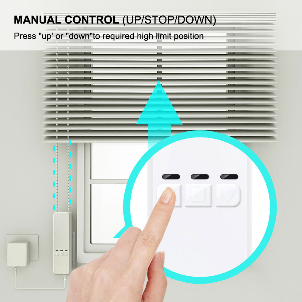 Tuya Smart WiFi Chain Curtain Controller | App & Remote Control for Blinds