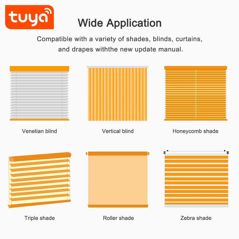 Tuya Smart WiFi Chain Curtain Controller | App & Remote Control for Blinds