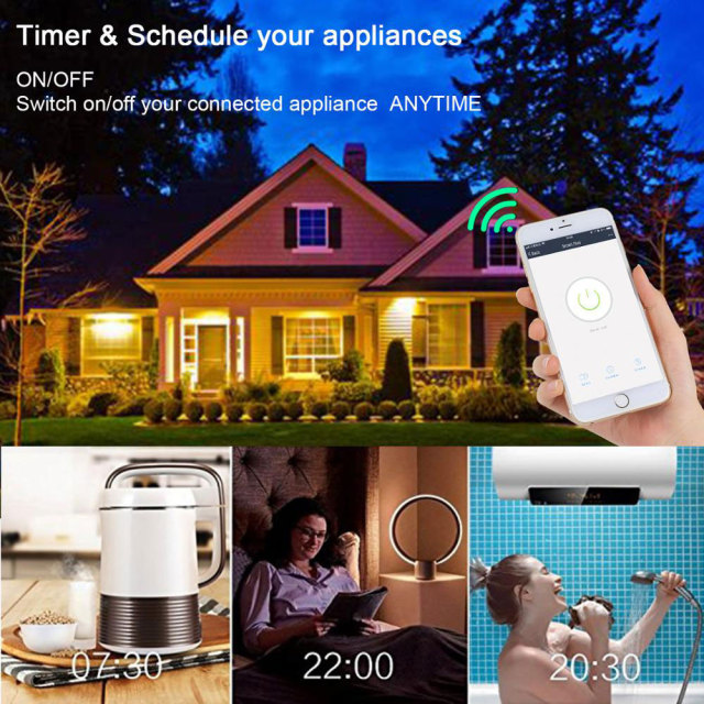 Tuya Smart WiFi Switch Energy Meter - App & Voice Control, Real-time Power Monitoring
