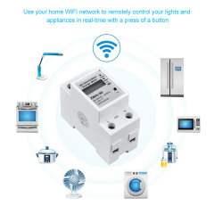 Tuya Smart WiFi Switch Energy Meter - App & Voice Control, Real-time Power Monitoring
