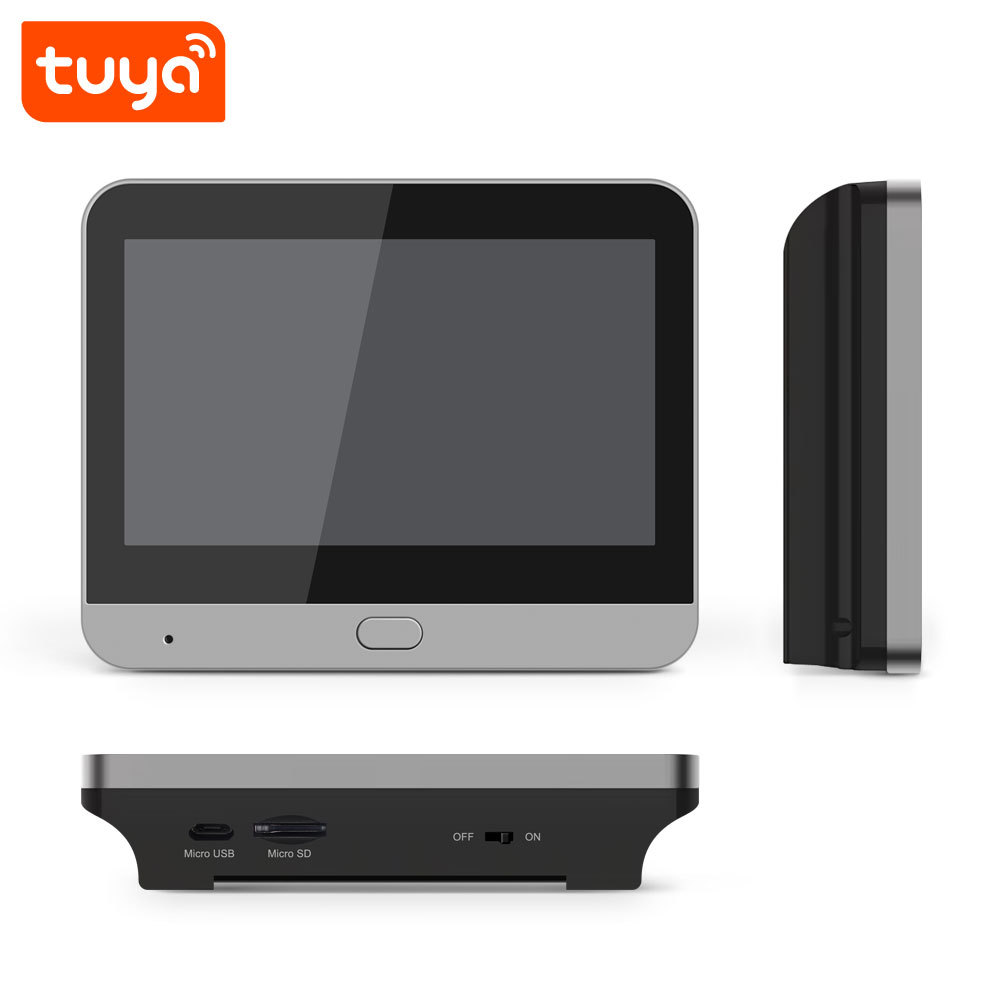 Tuya Smart 3.0MP Peephole Video Doorbell with 4.3" Screen, Two-Way Audio & Night Vis