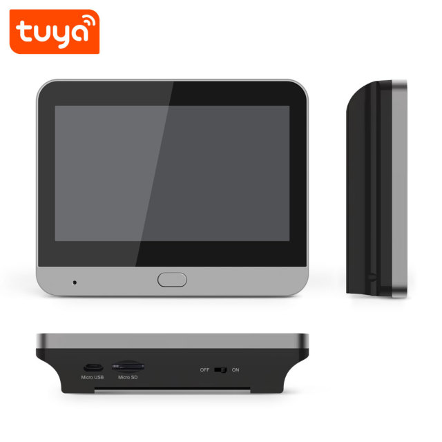 Tuya Smart 3.0MP Peephole Video Doorbell with 4.3" Screen, Two-Way Audio & Night Vis