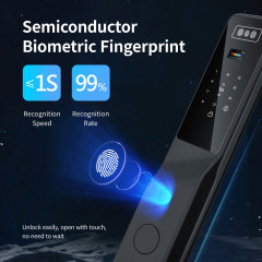 Tuya Smart WiFi Fingerprint Door Lock with 3D Face Recognition, Palm Print & HD Visual Intercom