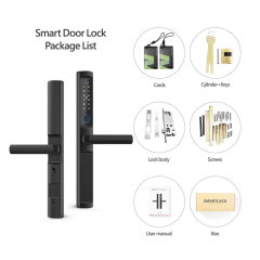 Tuya Smart WiFi Single Side Waterproof Fingerprint Door Lock with 5-in-1 Unlock & IP66 Rating