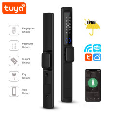 Tuya Smart WiFi Single Side Waterproof Fingerprint Door Lock with IP66 Rating & 5-in-1 Unlock Methods