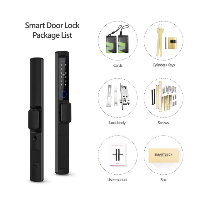 Tuya Smart WiFi Single Side Waterproof Fingerprint Door Lock with IP66 Rating & 5-in-1 Unlock Methods