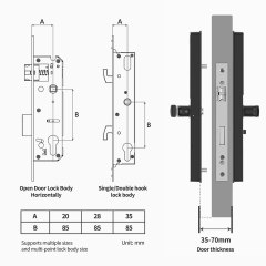 Tuya Smart WiFi Single Side Waterproof Fingerprint Door Lock with IP66 Rating & 5-in-1 Unlock Methods