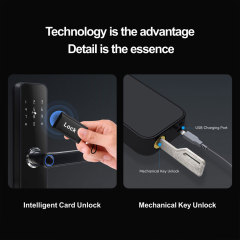 Tuya Smart WiFi Automatic Fingerprint Door Lock with 5-in-1 Unlock & Anti-Peeping Password
