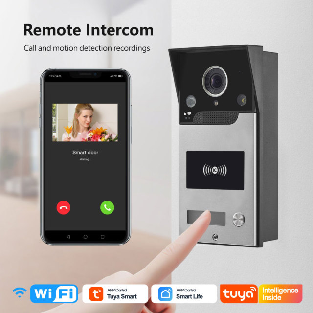 Tuya Smart WiFi IP65 Video Doorbell Camera with Multiple Unlocking & Full-Color Night Vision