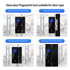 Tuya Smart WiFi 3D Face Recognition Glass Door Lock with Touch Screen & Fingerprint Unlock