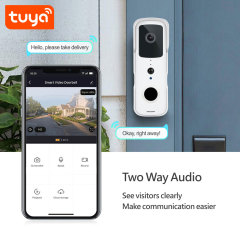 Tuya Smart Low Power WiFi HD Waterproof Video Doorbell with Two-Way Audio & Night Vision