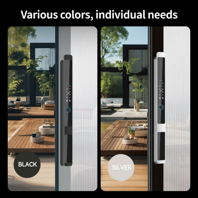 Tuya WiFi Single Side Automatic Waterproof Fingerprint Door Lock with 6-in-1 Unlock & 3200mAh Battery