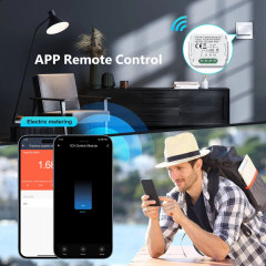 Tuya Smart 1 Channel Wi-Fi Switch Module 16A with Energy Metering, Compact Size, Voice Control for Home Automation