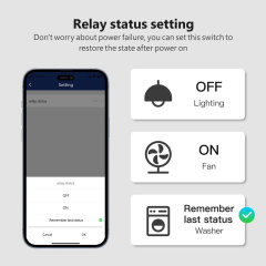 Tuya Smart 1 Channel Wi-Fi Switch Module 16A with Energy Metering, Compact Size, Voice Control for Home Automation