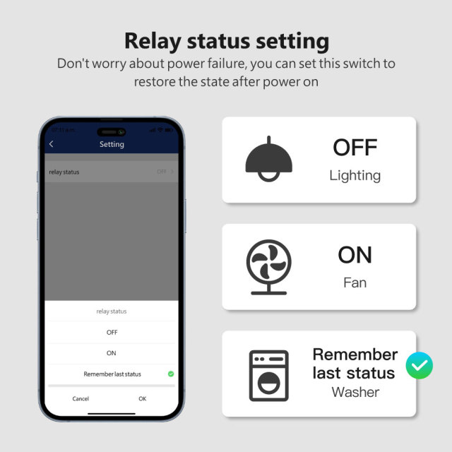 Tuya Smart 1 Channel Wi-Fi Switch Module 16A with Energy Metering, Compact Size, Voice Control for Home Automation