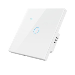 Tuya Smart 1CH WiFi EU Touch Switch, Glass Panel, Voice/APP/Touch Control, LED Backlight