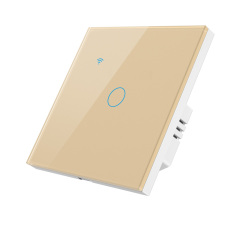 Tuya Smart 1CH WiFi EU Touch Switch, Glass Panel, Voice/APP/Touch Control, LED Backlight