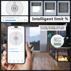 Tuya Smart 1CH Wi-Fi Curtain Module With RF433, 3A, APP & Voice Control for Smart Home Curtain Automation
