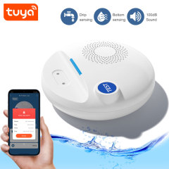Tuya Smart WiFi Water Leakage Detector, 100dB Sound-Light Alarm Water Immersion Sensor