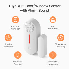 Tuya Smart WiFi Door Window Sensor 100dB Alarm Sound Security Detector