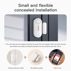 Tuya Smart WiFi Door Window Sensor 100dB Alarm Sound Security Detector