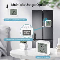 Tuya Smart WiFi Temperature & Humidity Sensor with IP67 Waterproof Wired External Probe