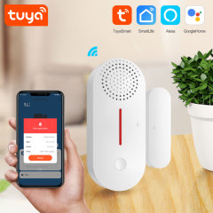 Tuya Smart WiFi Door Window Sensor 100dB Alarm Sound Security Detector