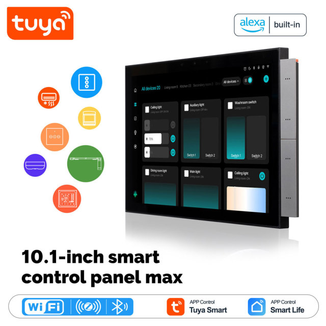 Tuya Smart 10-Inch Home Control Panel WiFi Zigbee Gateway Intercom