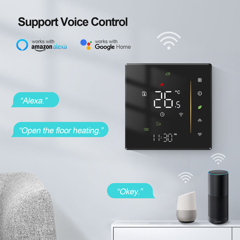 Tuya Smart WiFi 5A Water Gas Boiler Heating Thermostat Room Controller