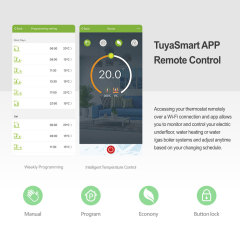 Tuya Smart WiFi 16A Electric Underfloor Heating Thermostat Dual Sensor