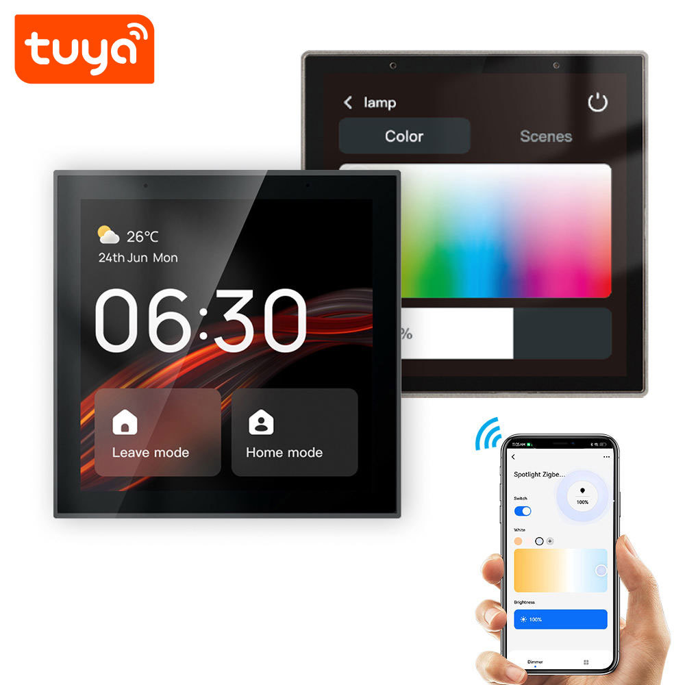 Tuya Smart 4-Inch WiFi Zigbee Gateway Control Panel Alexa Linux EU