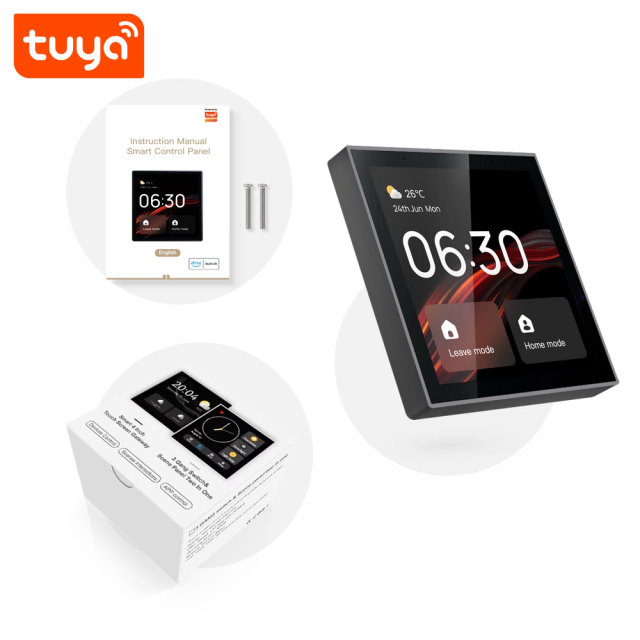 Tuya Smart 4-Inch WiFi Zigbee Gateway Control Panel Alexa Linux EU