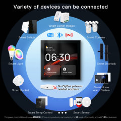 Tuya Smart 4-Inch WiFi Zigbee Gateway Control Panel Alexa Linux EU
